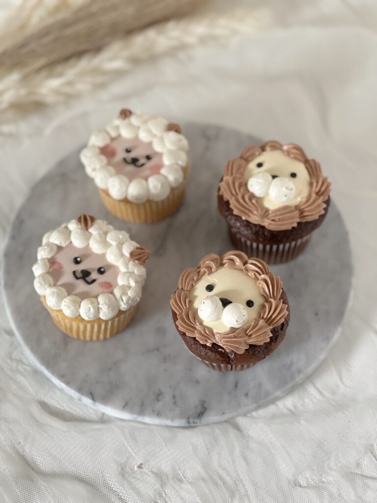 Animals cupcakes