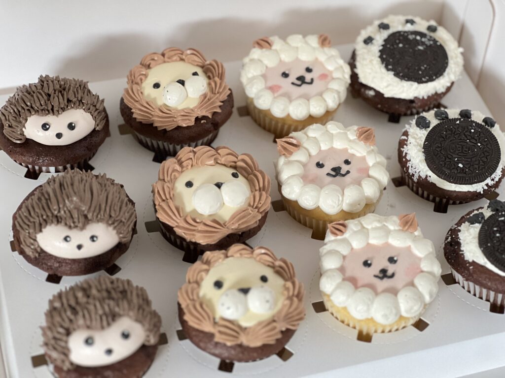 Animals cupcakes